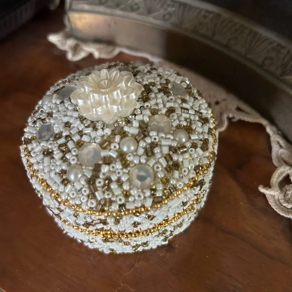 Beaded Trinket Box
